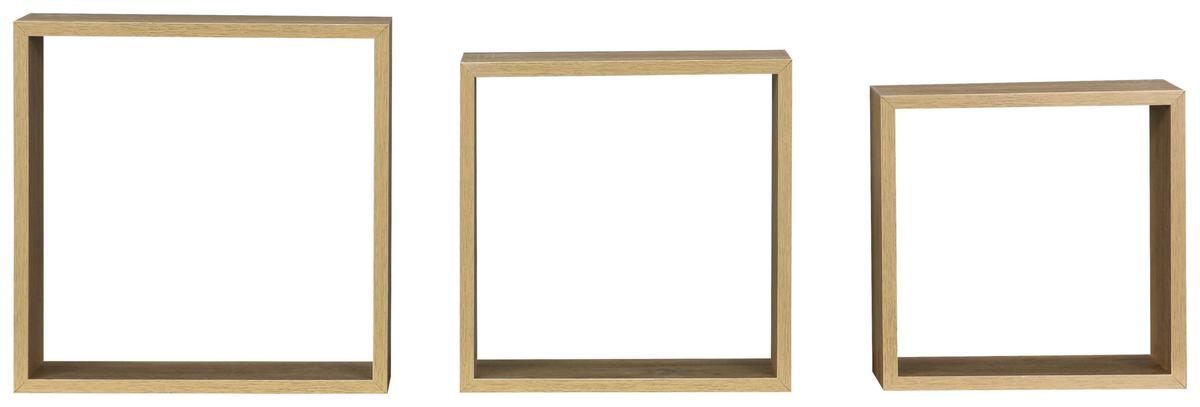 Falipolc Szett Simple *TOP ÁR* - Artisan tölgy, Modern, műanyag/faalapú anyag (30-27-24/30-27-24/12cm) - Best Price