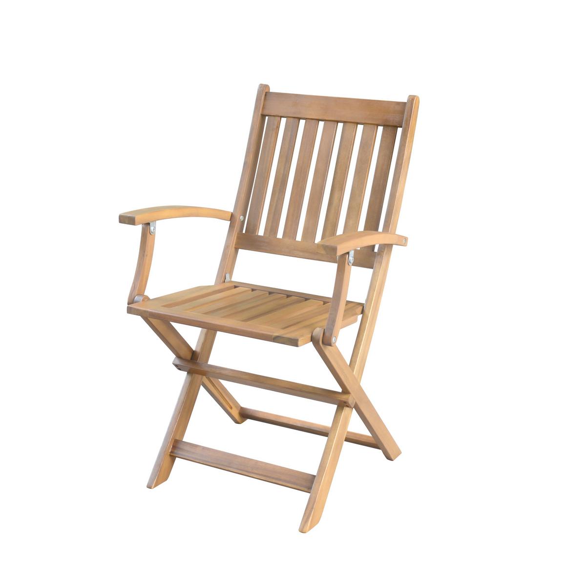 Sitzgruppe Boston 7-teilig, aus Akazienholz - Akaziefarben, Basics, Holz (160/85/74cm)