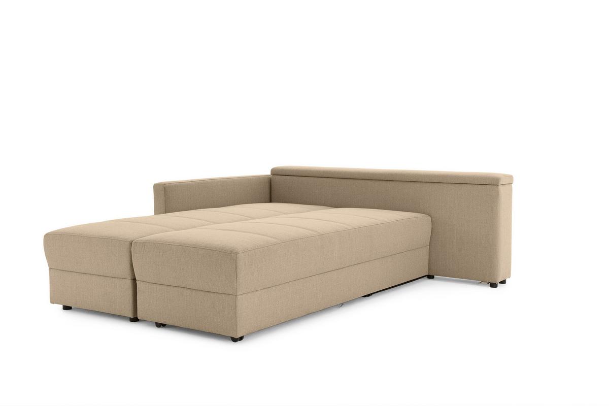 Ecksofa Looks IIi - Beige/Schwarz, Design, Textil (287/229cm) - LOOKS by W.Joop