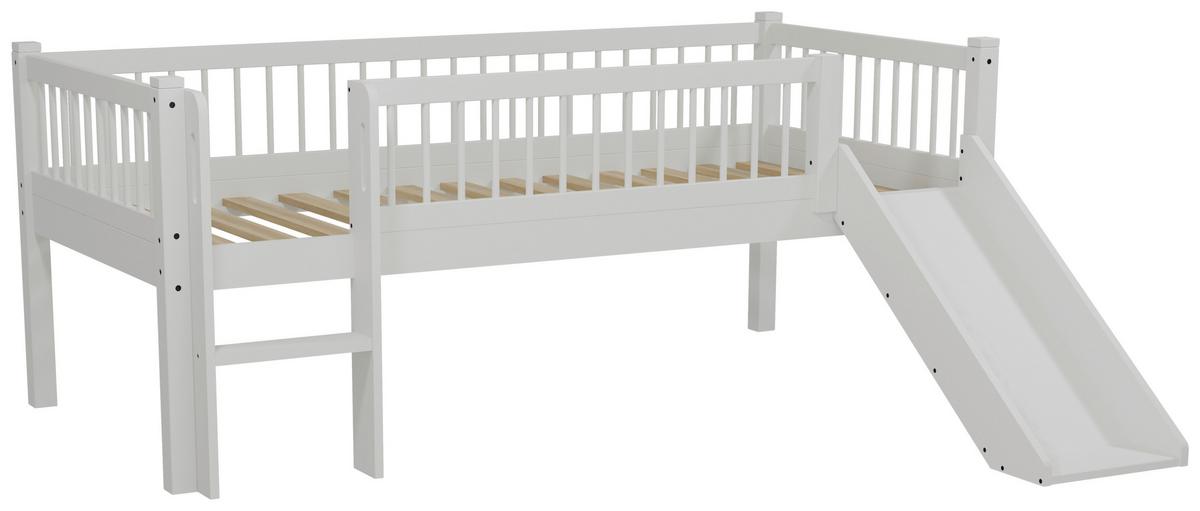 SPIELBETT Forrest Weiß 90x200cm - Weiß/Naturfarben, MODERN, Holz (90/200cm) - Vipack