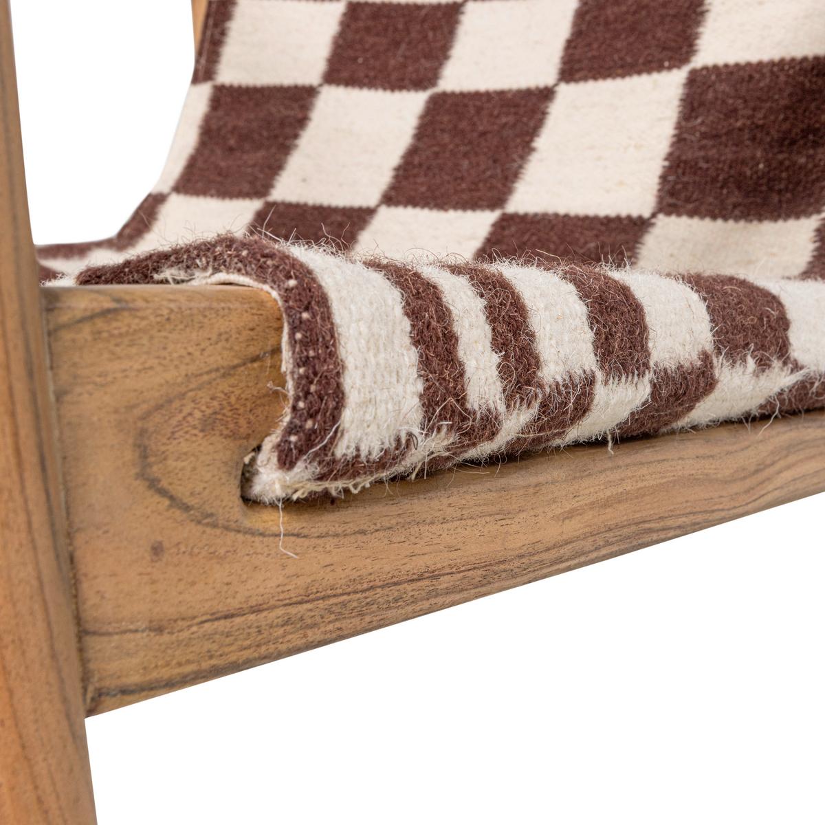 SESSEL Zano Braun/Naturfarben B: 73cm - Braun/Naturfarben, MODERN, Holz/Textil (73/76/67cm) - Livetastic