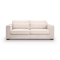 3-Sitzer-Sofa Almera Greige B: 241cm - Greige/Schwarz, Basics, Holz/Textil (241/92/112cm) - MID.YOU