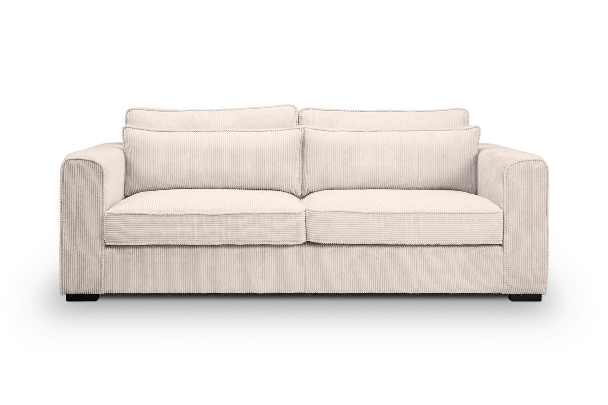 3-Sitzer-Sofa Almera Greige B: 241cm - Greige/Schwarz, Basics, Holz/Textil (241/92/112cm) - MID.YOU