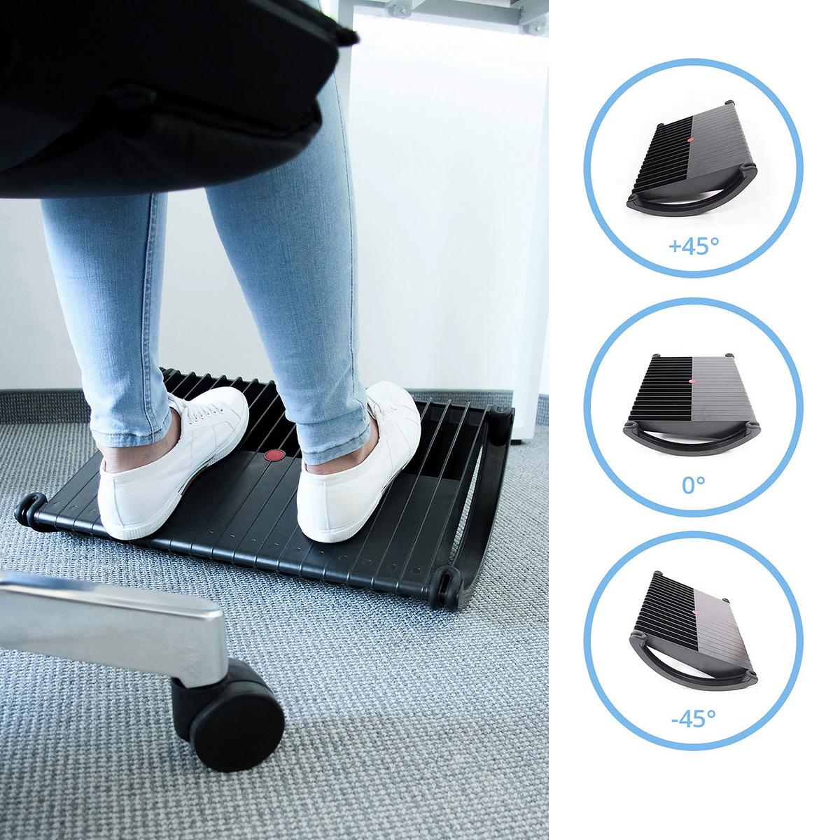 Fußstütze Podi - Schwarz, Basics, Kunststoff (48,5/10/34,5cm) - MID.YOU