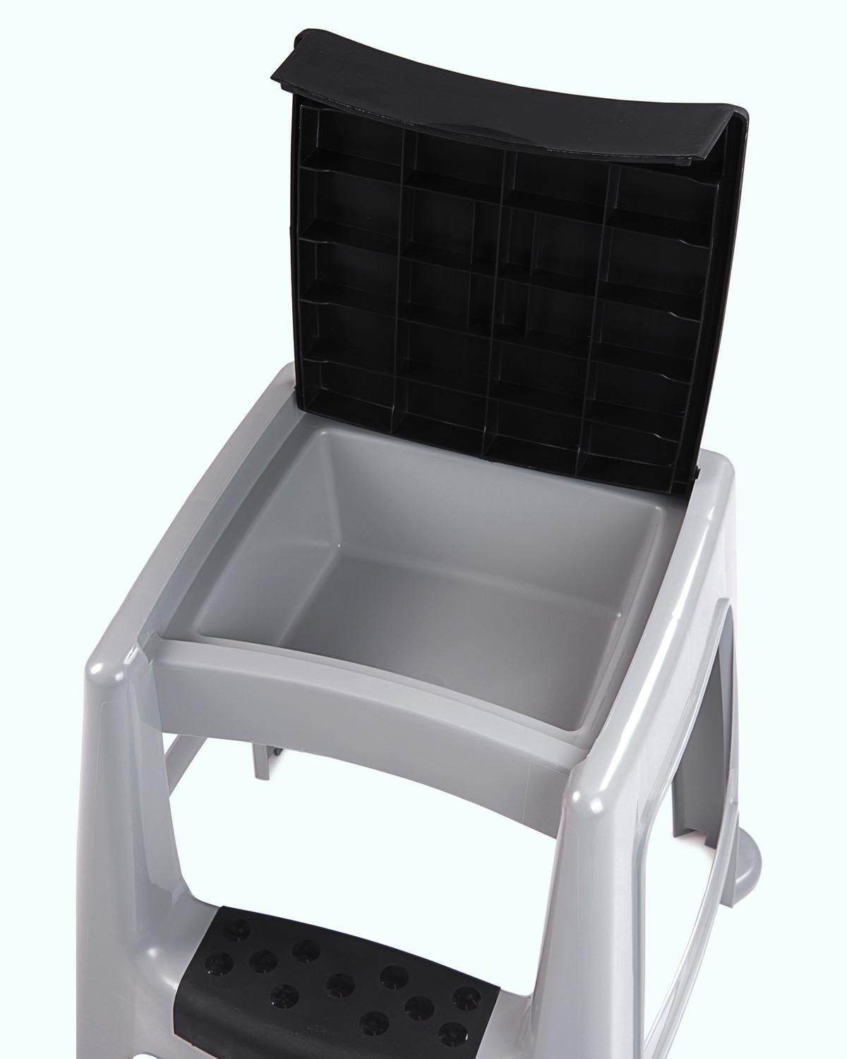 Tritthocker Escapeau Grau - Grau, Basics, Kunststoff (44/47/47cm)