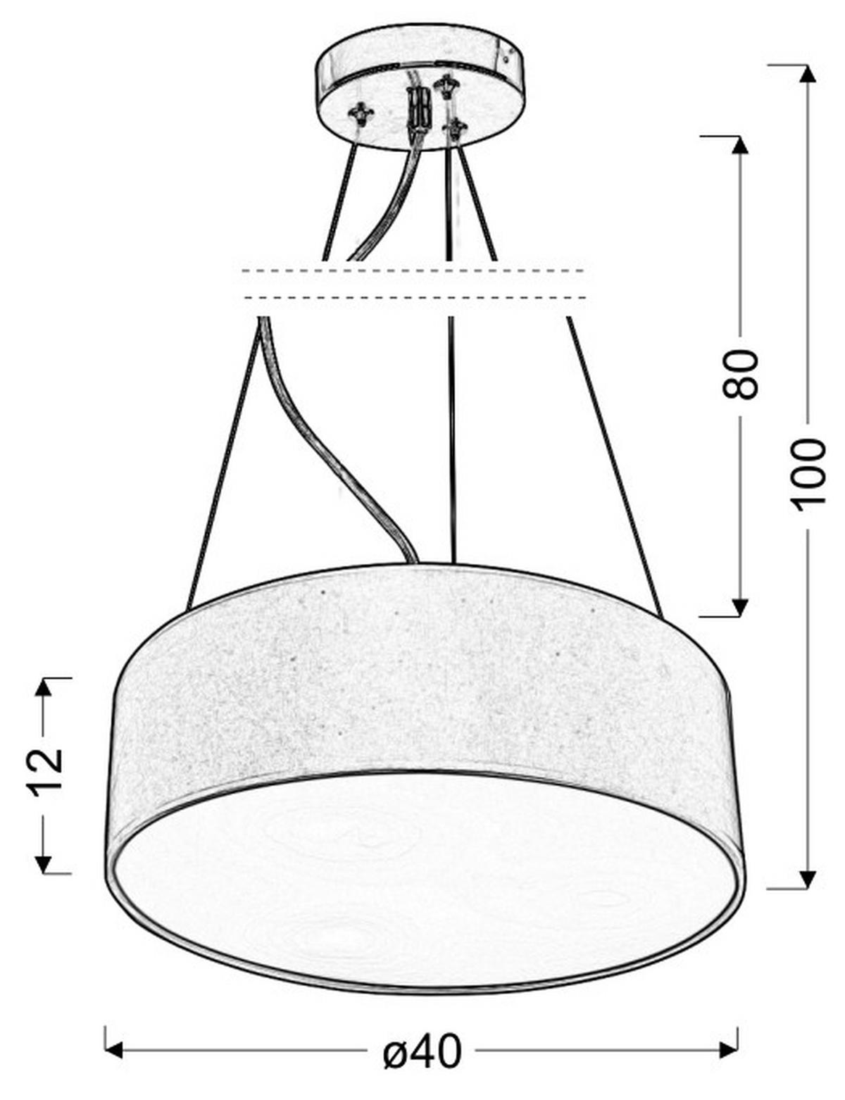 Hängeleuchte 31-67739 - Creme, Basics, Metall (40/40/100cm)