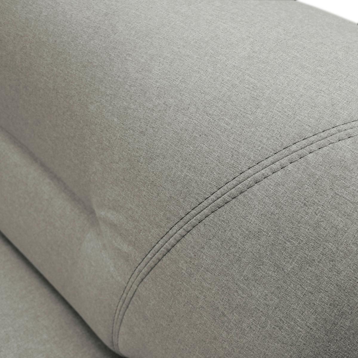 Veratti New Beige Inkl. Schlaffunktion Ottomane Rechts - Beige/Silberfarben, Design, Textil (281/167cm) - MID.YOU