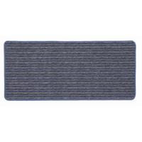 Teppich Vorleger Vorraum/Flur/ Küche Streifen Luigi 80x270 cm - Blau/Anthrazit, Basics, Kunststoff (80/270cm) - Ondega