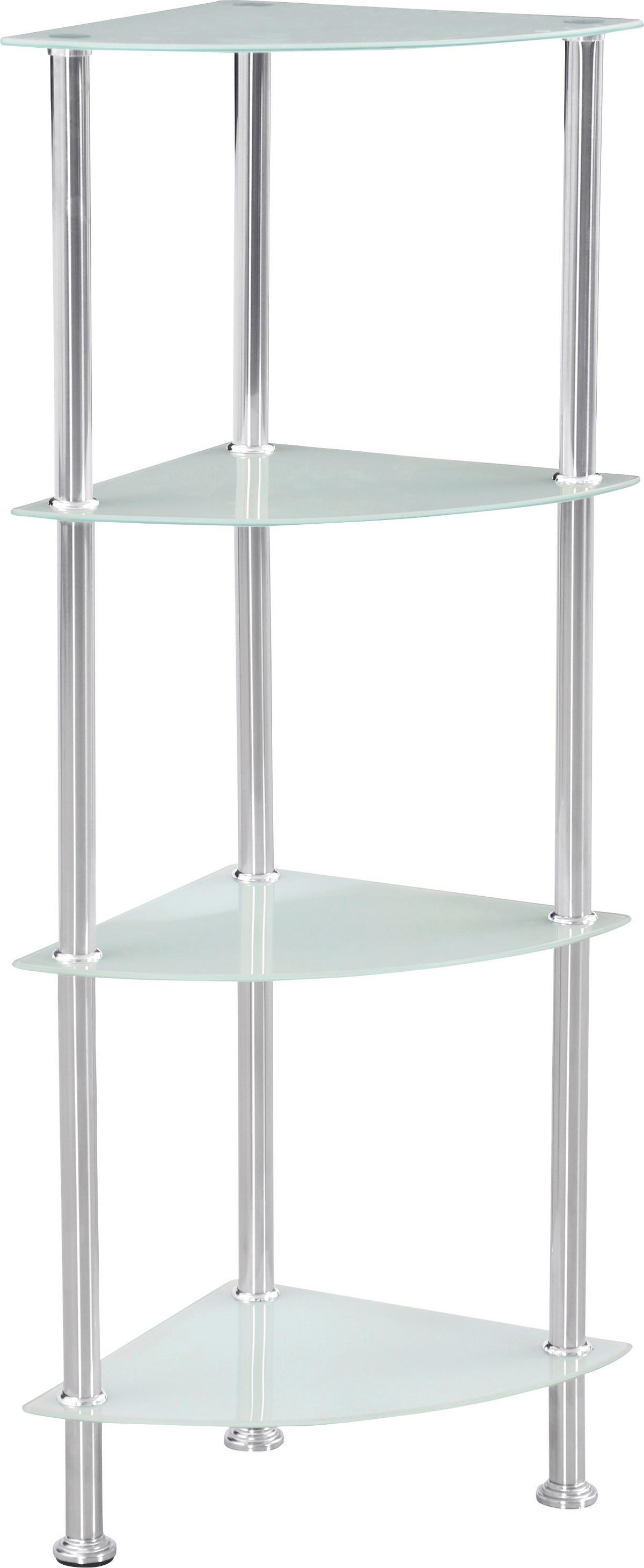 Luca Bessoni Eckregal mit Glasfächern Glare B 30cm