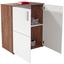 Kommode Ina 01 B:88cm Kraft Eiche Dunkel Dekor/Weiß - Eichefarben/Weiß, MODERN, Holzwerkstoff Kommode Ina 01 B:88cm Kraft Eiche Dunkel Dekor/Weiß - Eichefarben/Weiß, MODERN, Holzwerkstoff
