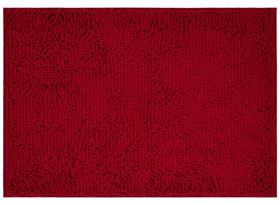 Badematte Liliane - Dunkelrot, KONVENTIONELL, Textil (60/90cm) - Ombra Badematte Liliane - Dunkelrot, KONVENTIONELL, Textil (60/90cm) - Ombra