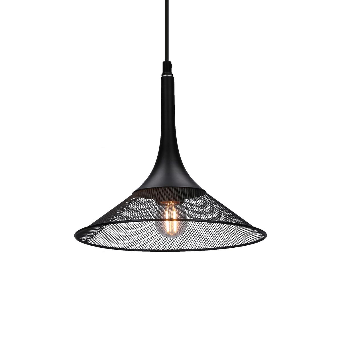Pendelleuchte 50101205 Kiruna - Schwarz, Design, Metall (25/25/110cm)