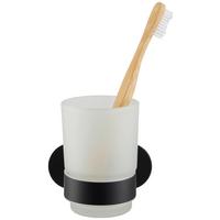 POHÁR NA ZUBNÉ KEFKY TURBO-LOC -SB- - čierna, Modern, kov (10/9,5/10cm) - Mömax