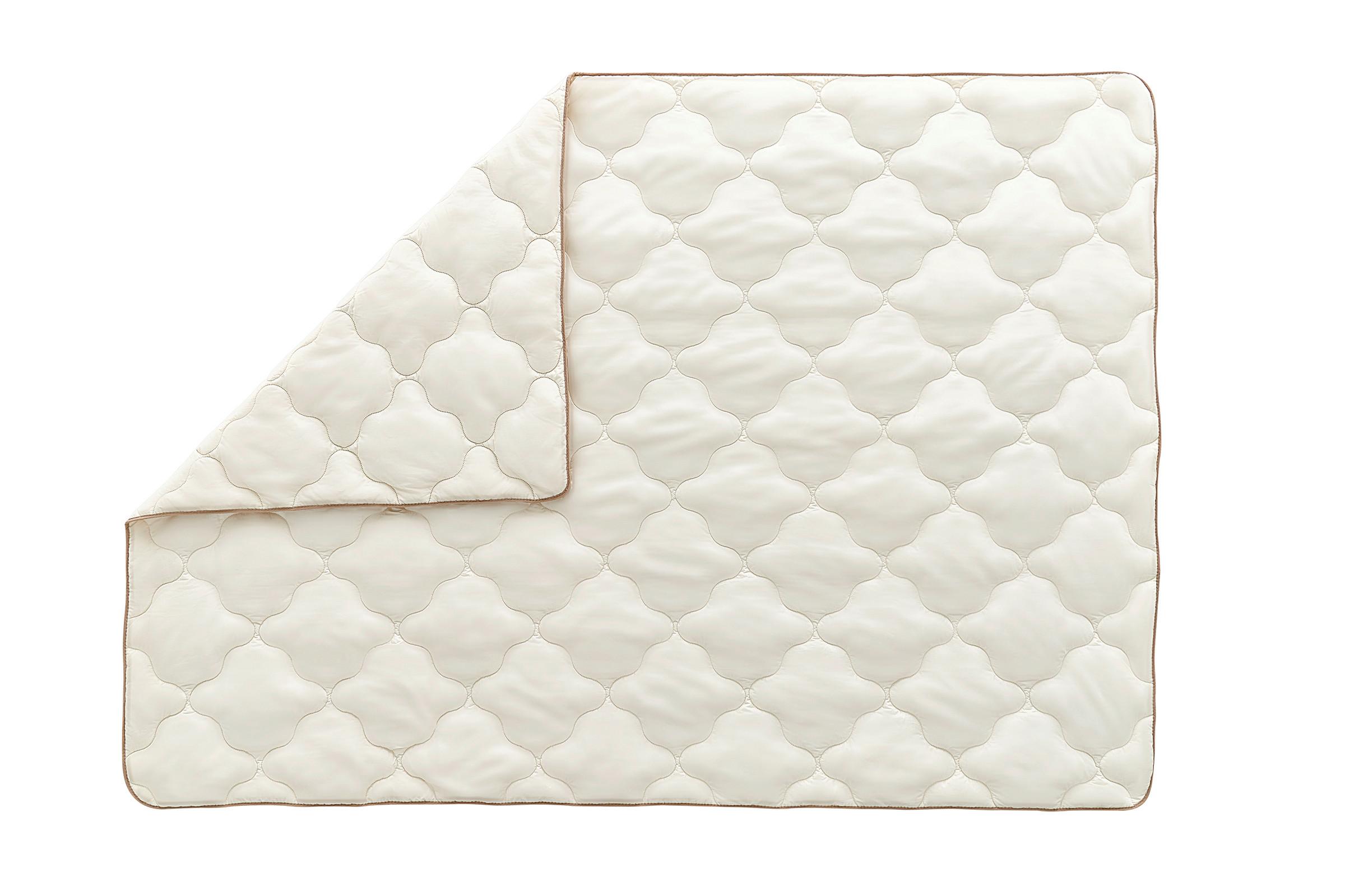 Bettdecke Superwashed Wolle - Weiß, Basics, Textil (135/200/17,33cm) - Yatas