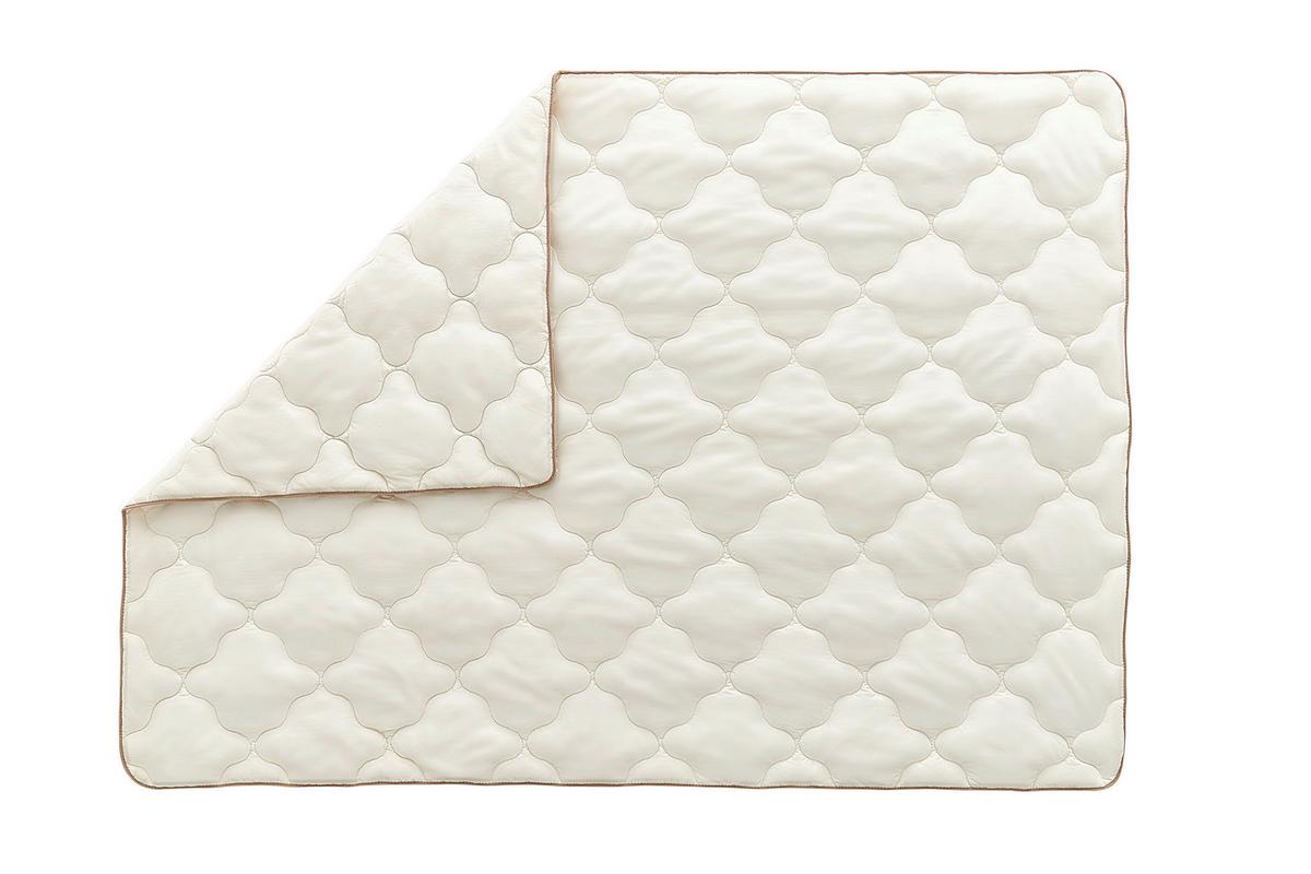Bettdecke Superwashed Wolle - Weiß, Basics, Textil (155/220/17,33cm) - Yatas