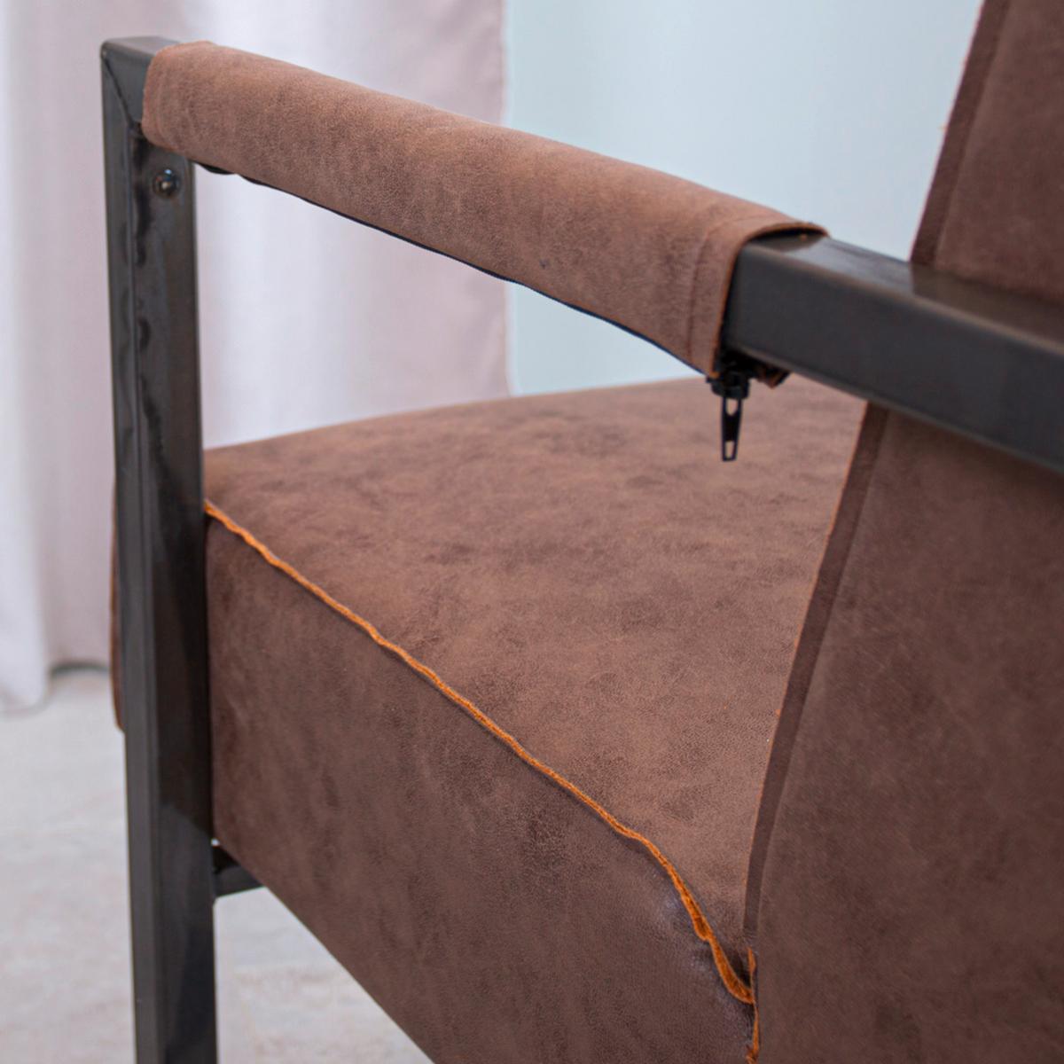 Sessel Tyler, Taupe, B: 62 Cm - Taupe/Schwarz, MODERN, Textil (62/84/70cm) - MID.YOU