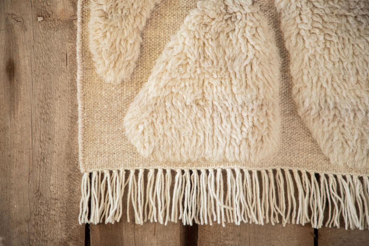 Wandteppich Jakobsö - Creme, Basics, Textil (62/3/50cm) - P & B