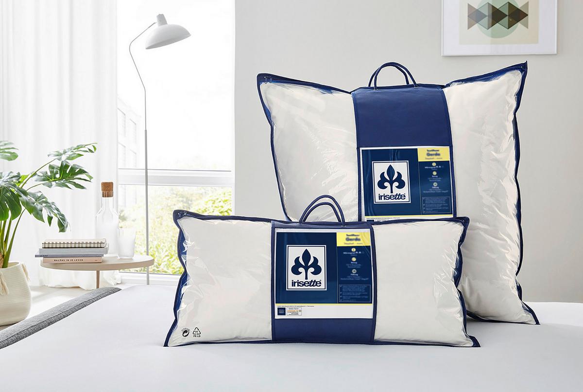 Kopfpolster Jette Weiss 40x80 - Weiß, Basics, Textil (40/80cm) - Irisette