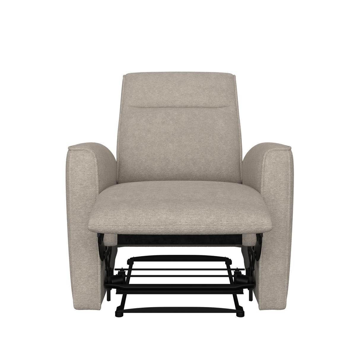 Tv-fotel Leon - világosbarna, Basics, műanyag/textil (80/102/96cm) - Best Price