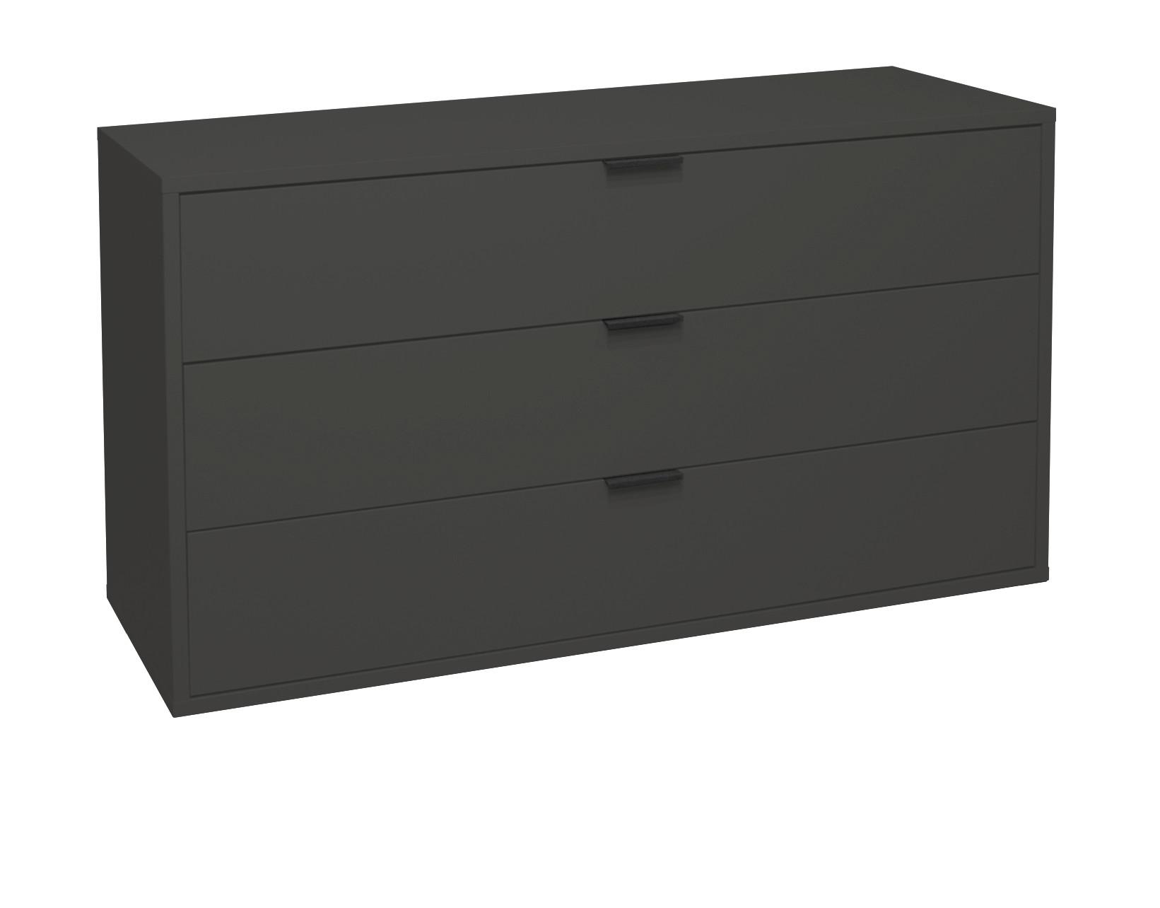 Komoda So Zásuvkami Bounty, Antracitová - antracitová, Moderný (119/67/45cm) - Premium Living