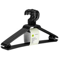 KLEIDERBÜGEL aus Kunststoff Tom 8er - Schwarz, Basics, Kunststoff (41/7/22cm) - Homezone