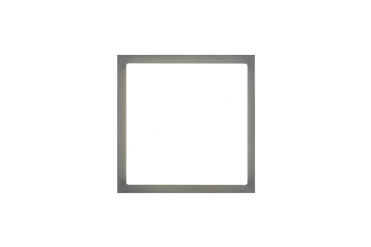 Außendeckenleuchte Bermejo Anthrazit Weiß B: 30cm - Anthrazit/Weiß, Basics, Kunststoff/Metall (30/5,7/30cm)