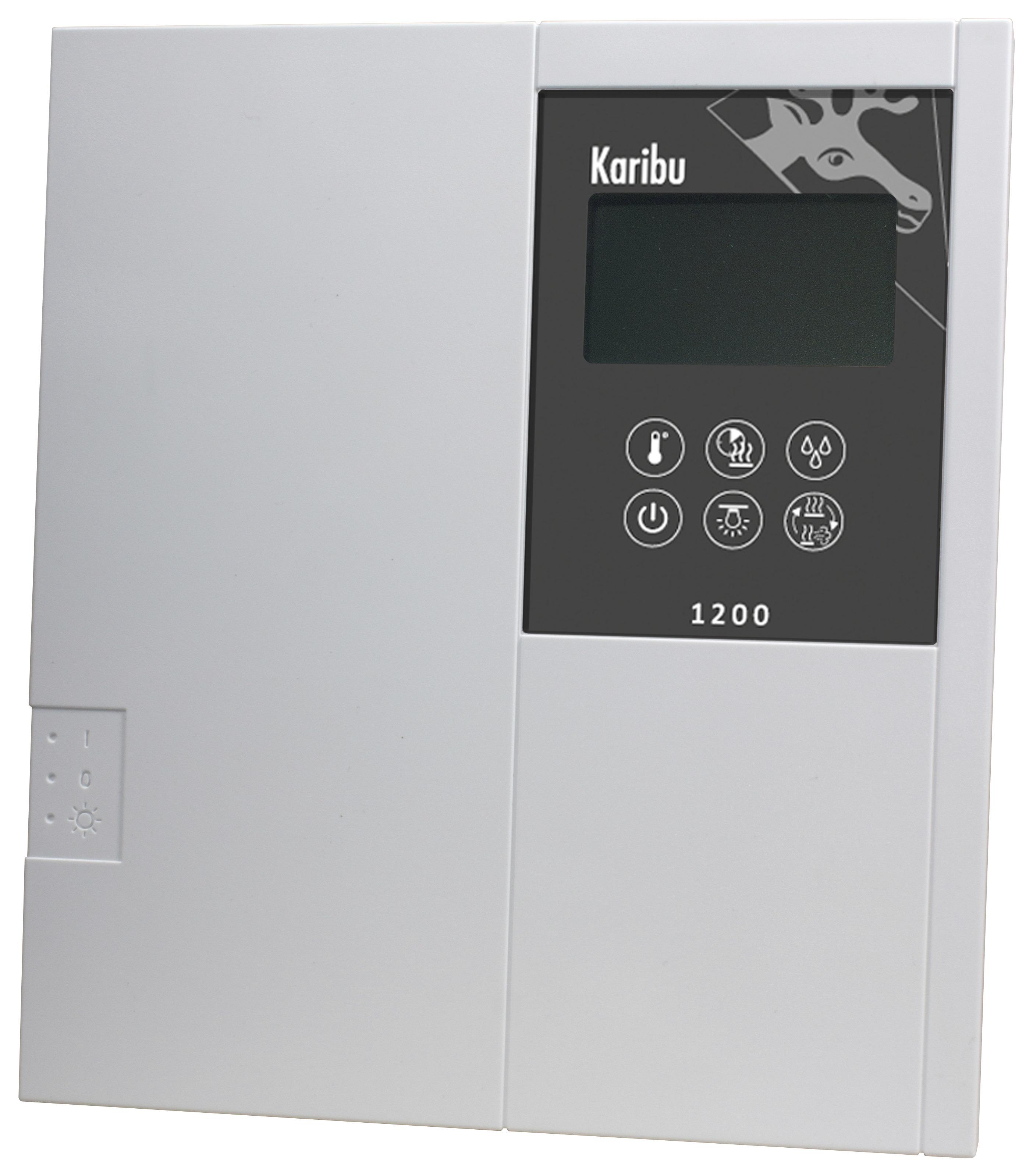 Sauna Nizza Mit Ext. Steuerung 9-Kw-Ofen - Naturfarben, MODERN, Holz (196/198/196cm) - Karibu