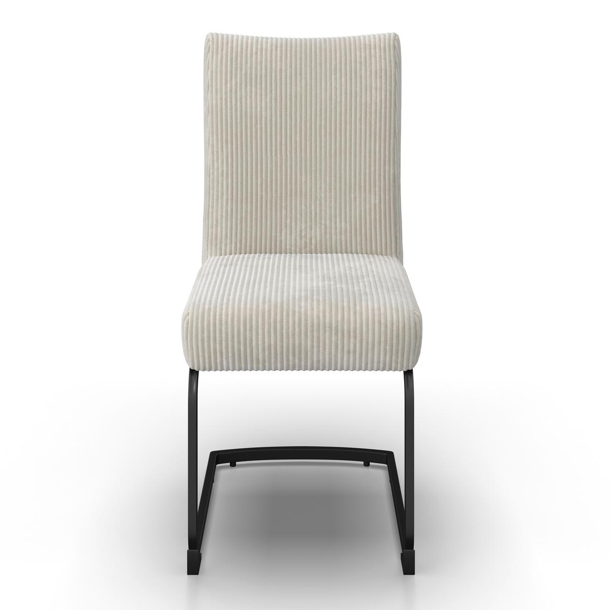 Houpací židle béžová - bílá/černá, Moderní, kov/dřevo (45/95/60cm) - Bessagi Home