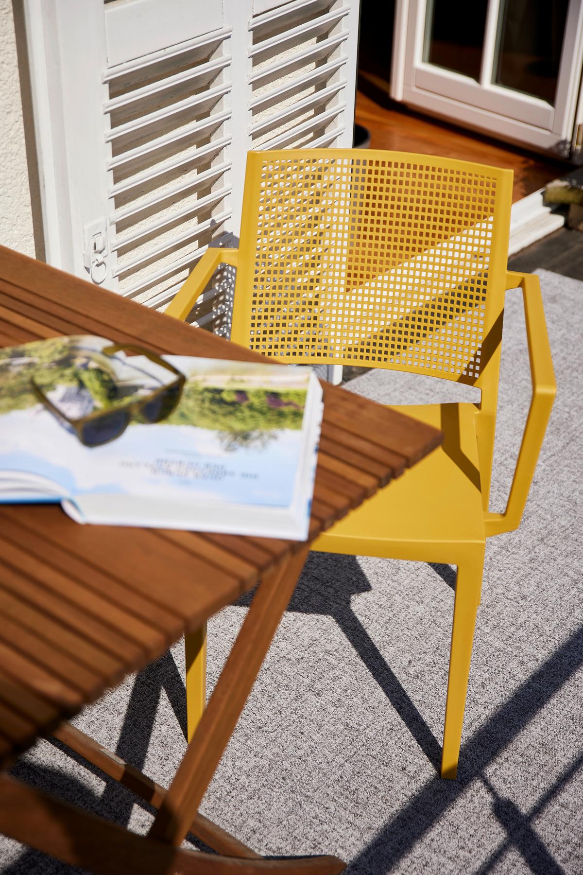 Stapelstuhl T20096 - Gelb, Basics, Kunststoff (46/80/56cm) - Siena Garden