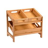 Küchenregal Bambus Bht: 26x39,5x34,5 Cm - Naturfarben, Basics, Holz (26/39,50/34,50cm) - Kesper