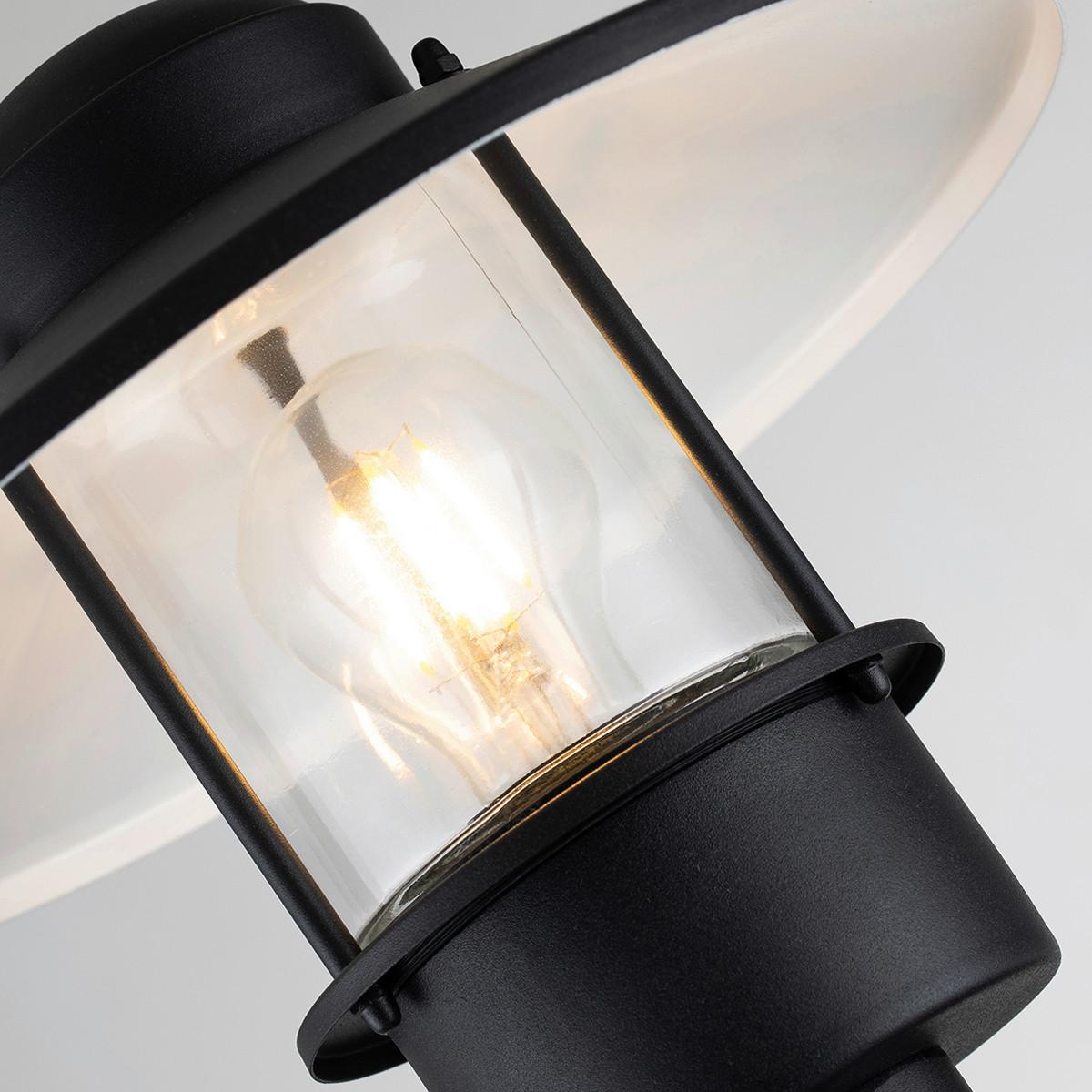 Talpas Lámpa Klampenborg-Bol-Bk - fekete, Konventionell, üveg/fém (27.5/101.8cm) - Elstead Lighting