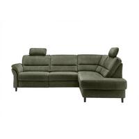 Ecksofa Cavoli Olivgrün Relaxfunktion S: 266x190 cm - Schwarz/Olivgrün, MODERN, Textil (266/190cm) - Livetastic