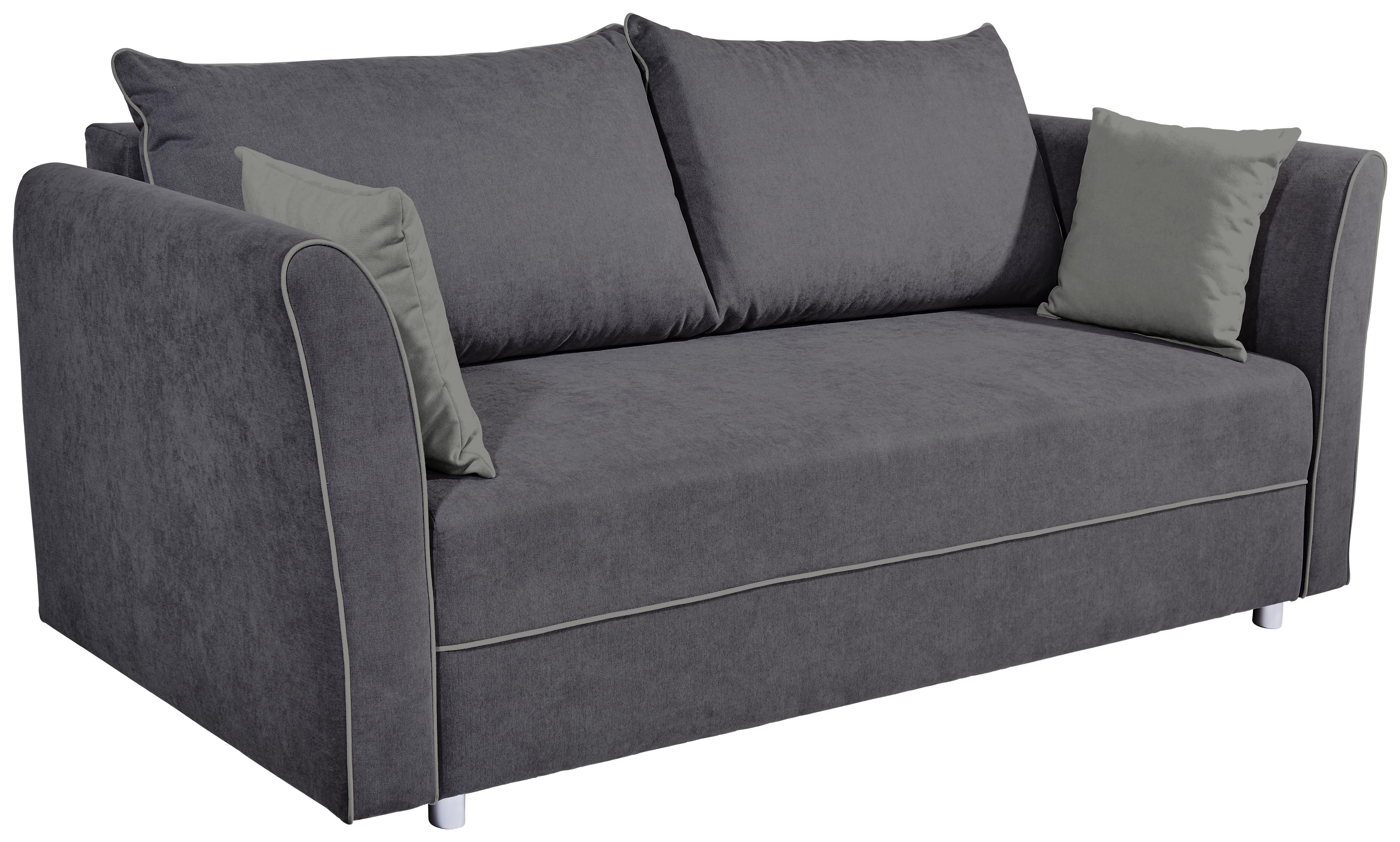 Schlafsofa Zora B: 232cm - Hellgrau, LIFESTYLE, Holz/Textil (232/81/99cm) - Luca Bessoni