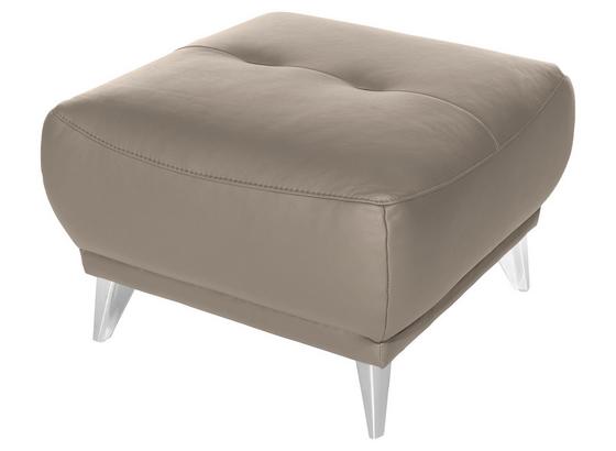Hocker Frisco - Sandfarben/Chromfarben, MODERN, Textil (65/46/65cm) Hocker Frisco - Sandfarben/Chromfarben, MODERN, Textil (65/46/65cm)