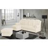 Ecksofa Boston Creme Chenille - Creme/Schwarz, KONVENTIONELL, Textil (165/262cm) - Livetastic