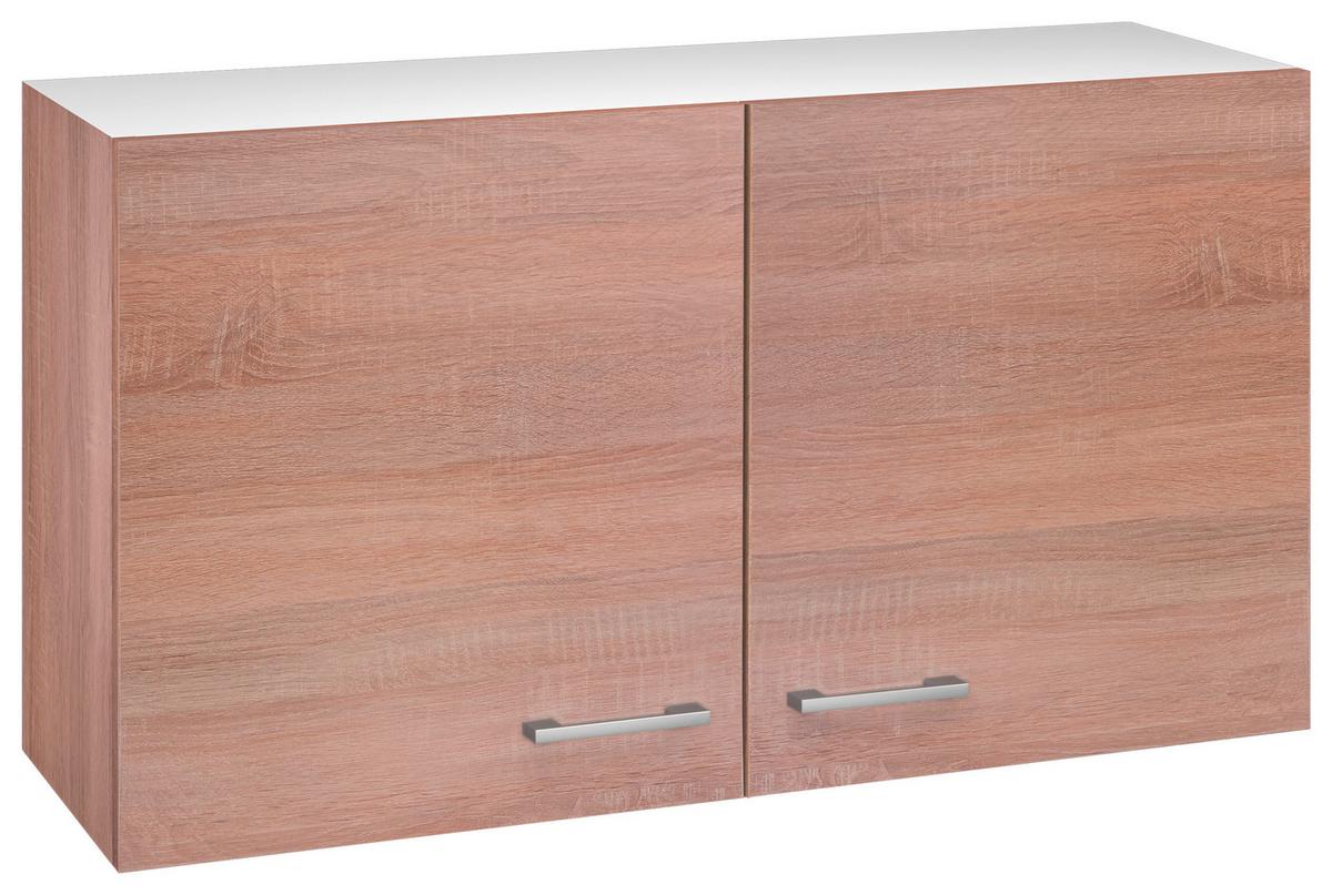 Konyha Felsőszekrény Samoa - Sonoma tölgy/fehér, Konventionell, faalapú anyag (100/54,8/32cm)