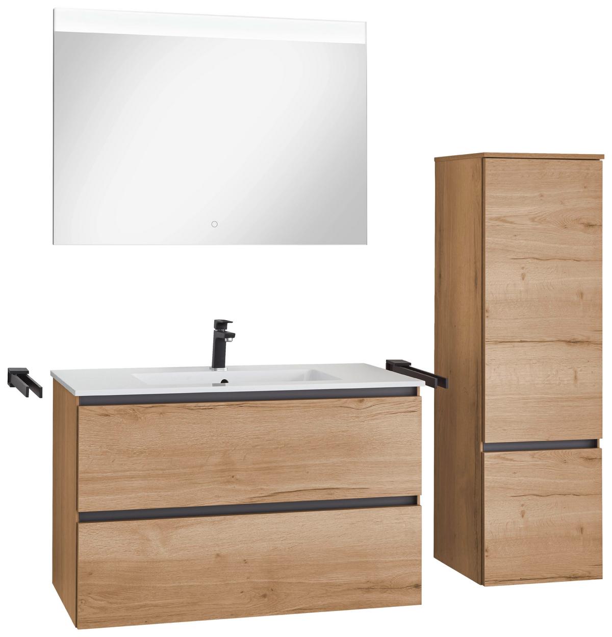 TV-Element Las Vegas Weiß B: 160 cm - Sandfarben/Weiß, MODERN, Holzwerkstoff (160/36/37cm) - Vertico