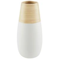 Dekovase Synthia - Naturfarben/Weiß, Design, Naturmaterialien (13/28cm) - James Wood