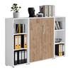 Office Edition B: 173 cm Eichefarben/Weiß - Eichefarben/Weiß, MODERN, Holzwerkstoff (173/114/33cm) - MID.YOU