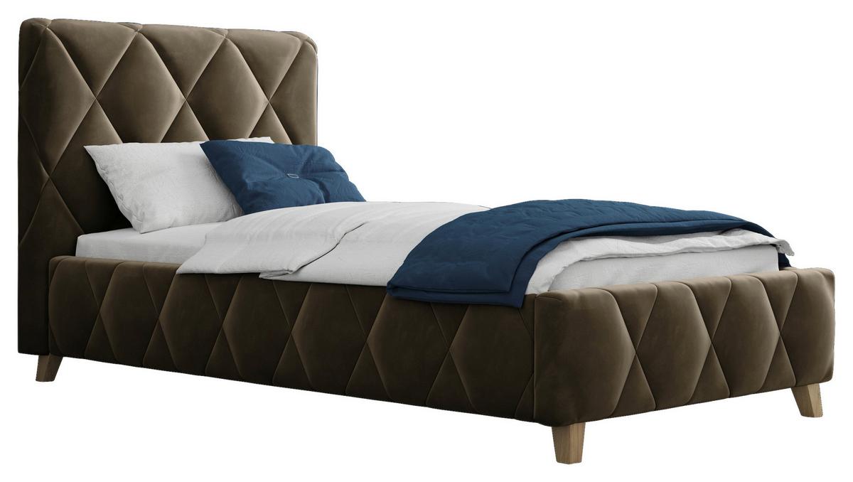 Polsterbett Trivio 100x200 cm Schlammfarbe - Schlammfarben, MODERN, Holz/Holzwerkstoff (100/200cm) - MID.YOU