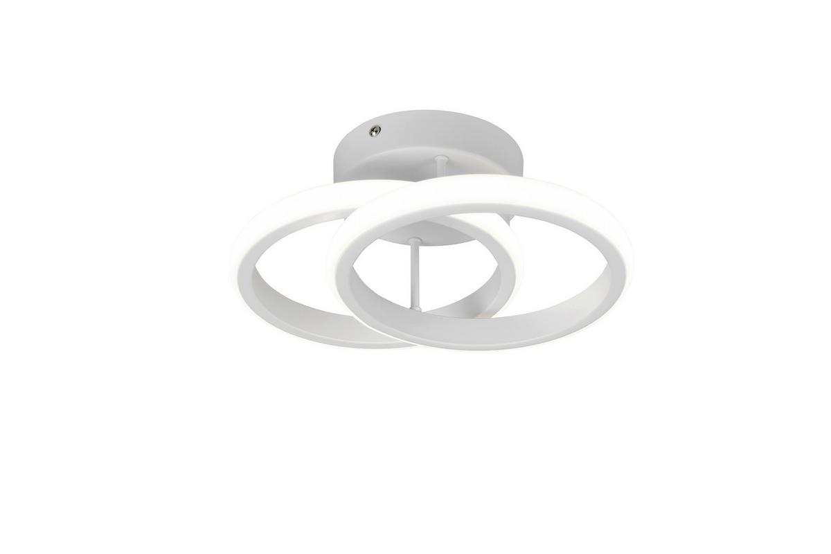 Led-deckenleuchte, 4000k Denise - Weiß, Basics, Kunststoff/Metall (26,5/18,5/10,5cm) - Luca Bessoni