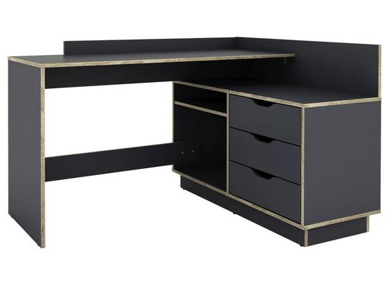 Eckschreibtisch mit Stauraum B 129cm H 84cm Baltasar - Eichefarben/Anthrazit, MODERN, Holzwerkstoff (129/84/105cm) - Livetastic Eckschreibtisch mit Stauraum B 129cm H 84cm Baltasar - Eichefarben/Anthrazit, MODERN, Holzwerkstoff (129/84/105cm) - Livetastic
