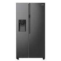 Side-by-side Nrr9185esbxl 2 Türen Schwarz - Schwarz, Basics, Glas/Kunststoff (91,5/178,6/69,8cm) - Gorenje