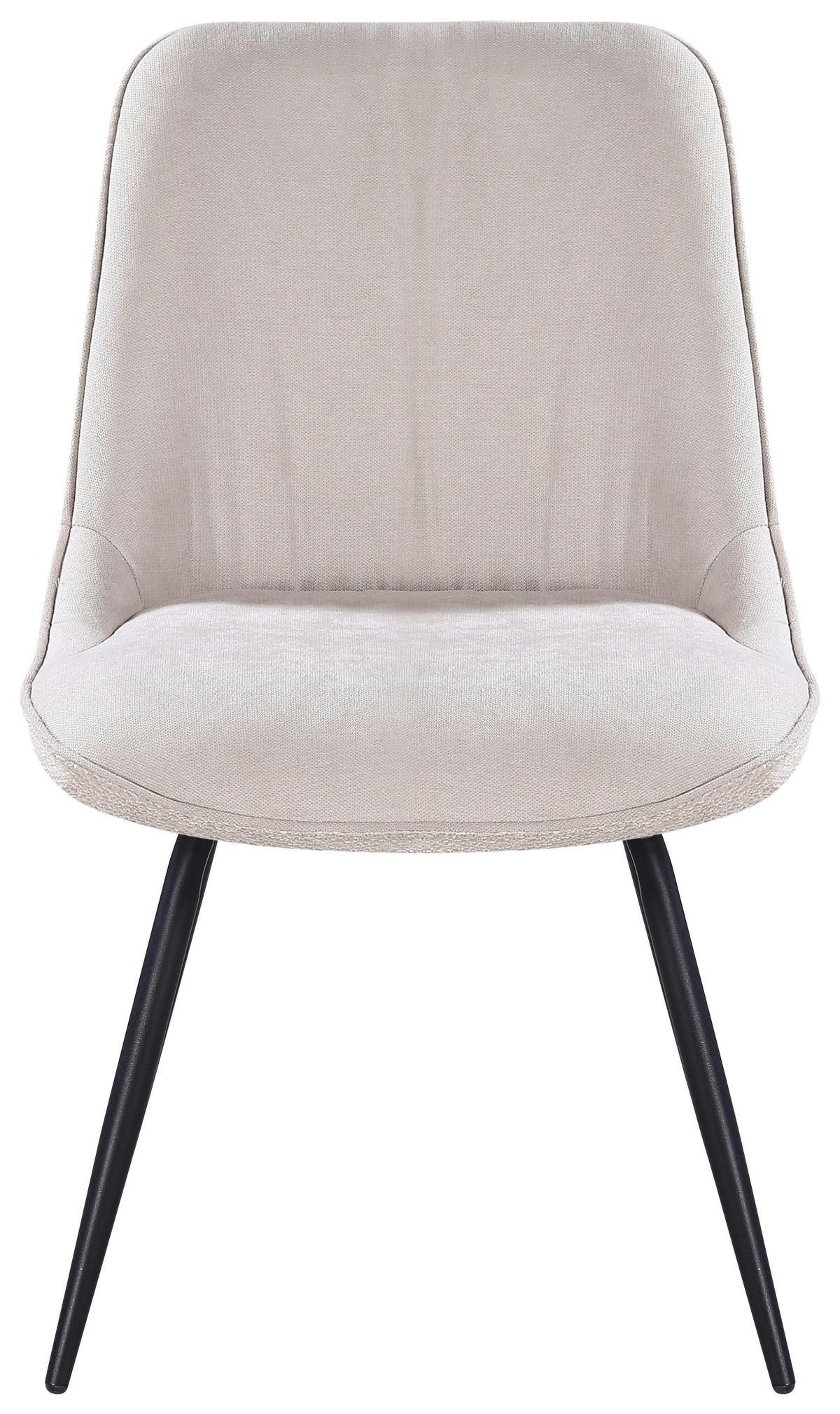 ŽIDLE NOVA - černá/béžová, Moderní, kov/textil (51cm) - Premium Living