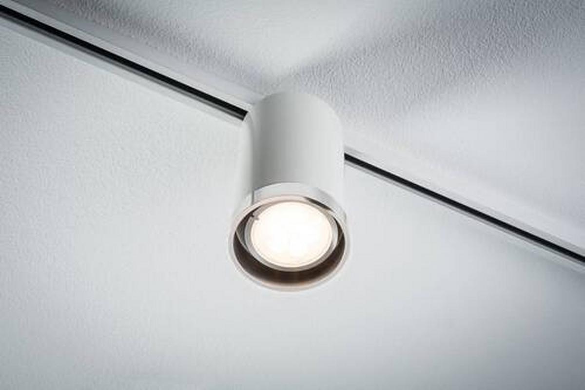 Schienensystem Urail Strahler 96963 In Chromfarben/Weiß - Chromfarben/Weiß, Basics, Kunststoff/Metall (6,5/12,8cm) - Paulmann