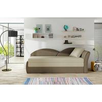 Récamiere Braun, Beige, S: 218x80 Cm - Beige/Erlefarben, Design, Textil (218/80cm) - MID.YOU