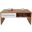 Couchtisch Melbourne - Eichefarben/Weiß, MODERN, Holzwerkstoff (105/45/60cm)