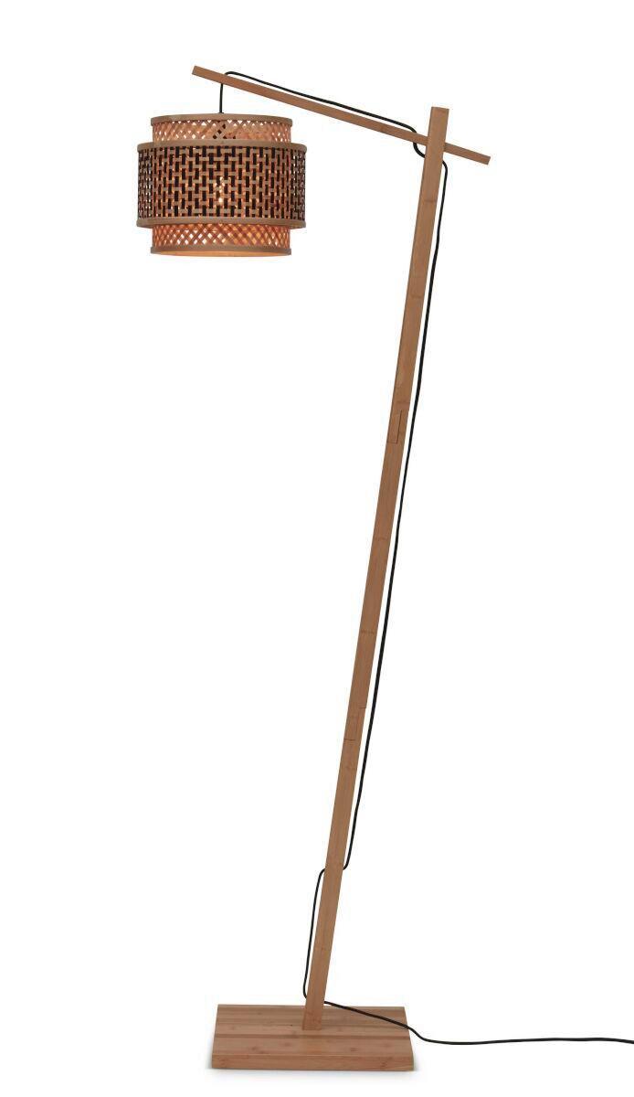 Stehleuchte Bhutan/Fs/Ad/N/2520/Bn - Schwarz/Naturfarben, Trend, Holz (150/31/55cm) - Good & Mojo