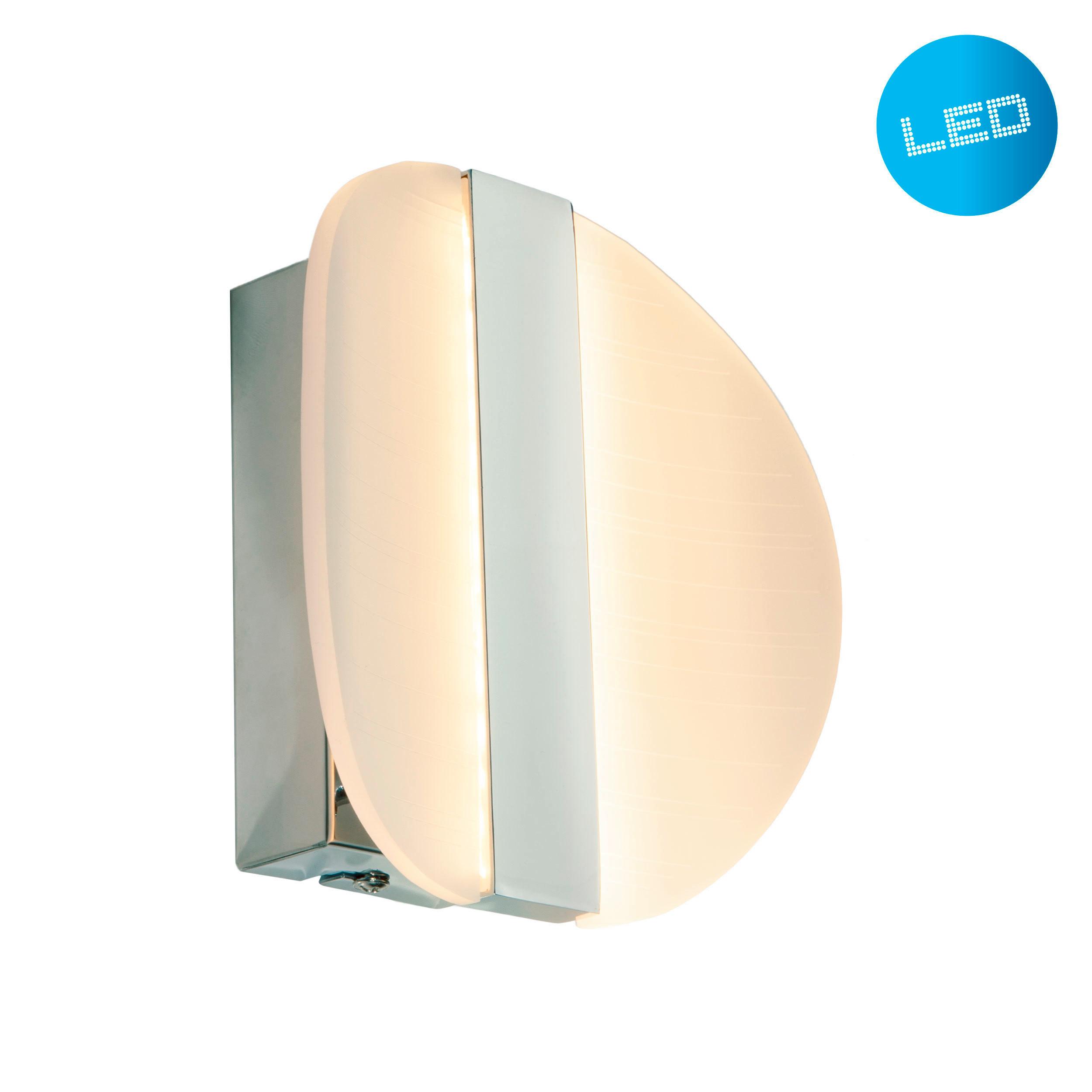 LED-Wandleuchte, Warmweiß, Leicht Gebogen