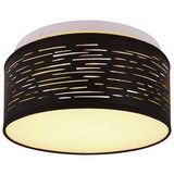 Led Deckenleuchte Tunno Ø 26 cm mit Stufenschalter - Schwarz/Weiß, Basics, Kunststoff/Metall (26/13cm)